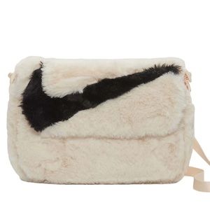 NWT Nike faux fur crossbody bag